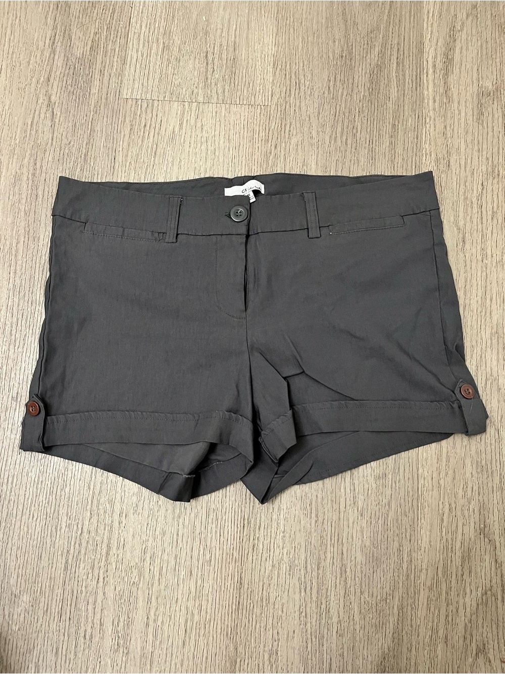 Color Swatch Women's Grey Stretchy Soft Shorts Size 1X